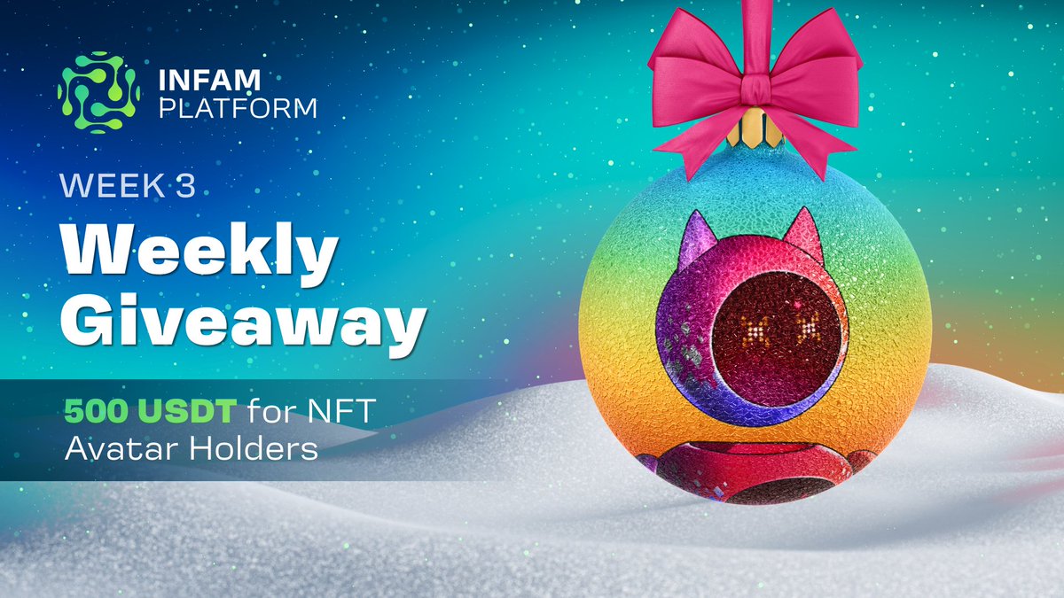 Infam_platform's tweet photo. Welcome everyone to 2023!

So, the 2nd week of the weekly 500 USDT #giveaway is over and the next 10 #winners will be announced soon, who will receive 50 #USDT each 🎁

Now we start the next qualifying week with a new $500. You are ready?

Participate 👇

https://t.co/POHcKEqIRn https://t.co/Syb2VKlkHV