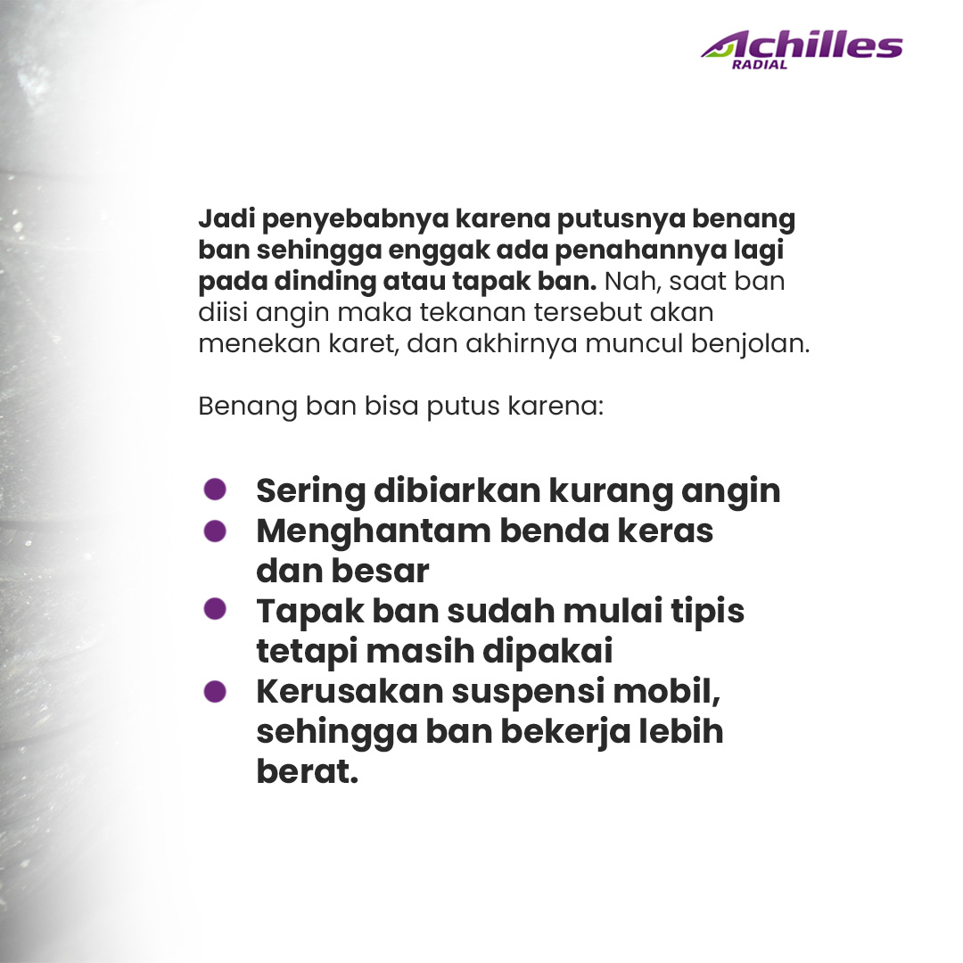 Ban benjol bisa bikin kepala juga benjol lho, #AchillesFriends hehehe…

#AchillesRadial 
#TireYouCanTrust