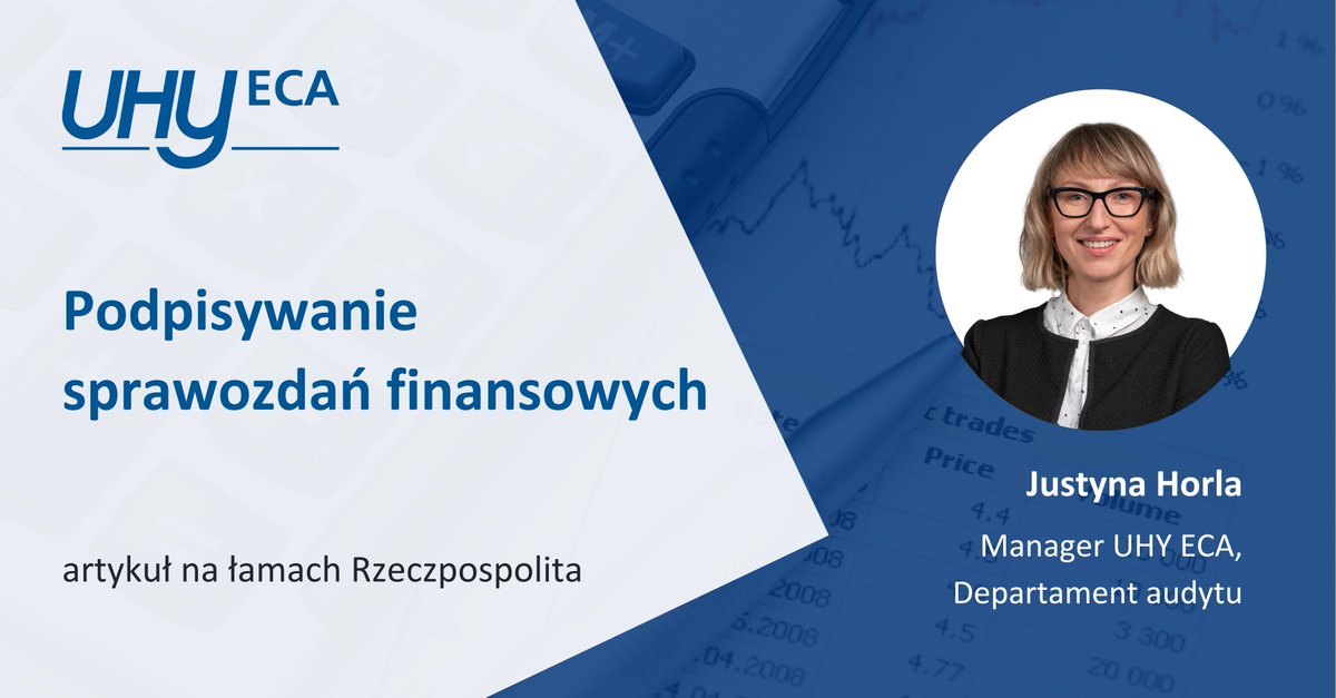 Podpisywanie sprawozdań finansowych w 2022 roku było nie lada wyzwaniem. Z jakimi problemami spotkały się spółki podczas zamknięcia roku? Na co powinno zwrócić się uwagę podczas zamknięcia ksiąg rachunkowych?

Więcej w naszym artykule dla <a href="/rzeczpospolita/">Rzeczpospolita</a>⬇️
bit.ly/Justyna-Horla-…
