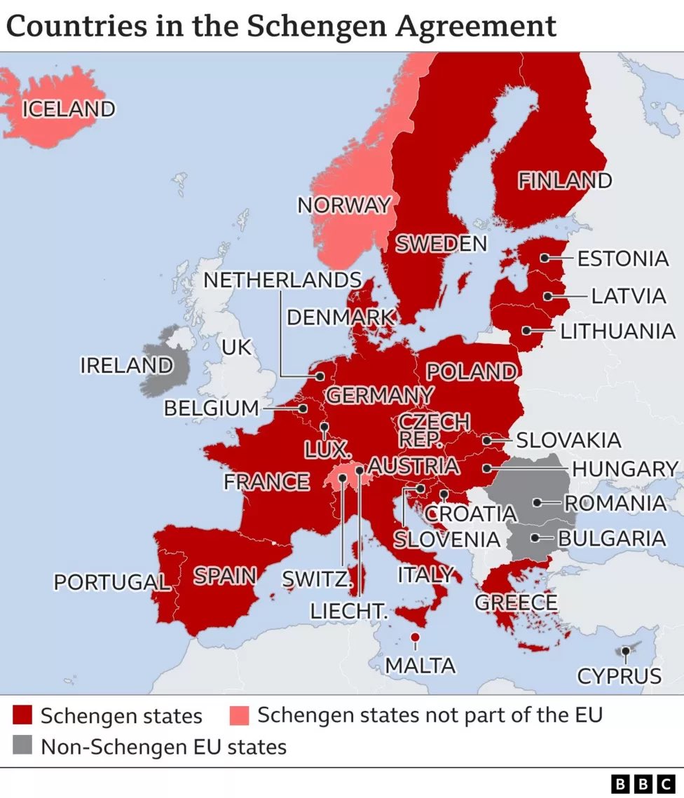 What a sickening map - freedom of movement today across a broader Europe except the UK