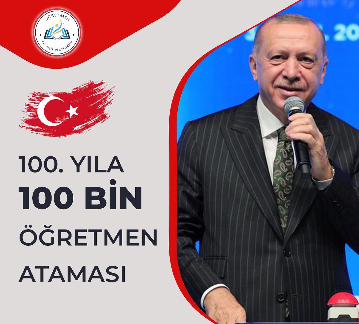 Bir gece ansızın Şubatta okullarımızda 100 Bin Atama haberi <a href="/RTErdogan/">Recep Tayyip Erdoğan</a> 

#Cumhurdan100BinÖğretmen