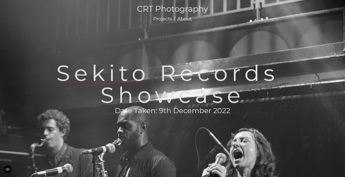 NEW set of Photography TINGS!

<a href="/Sekito_Records/">Sekito</a> Showcase @TheJazzCafe

crt-photography.carbonmade.com/sekito-records…