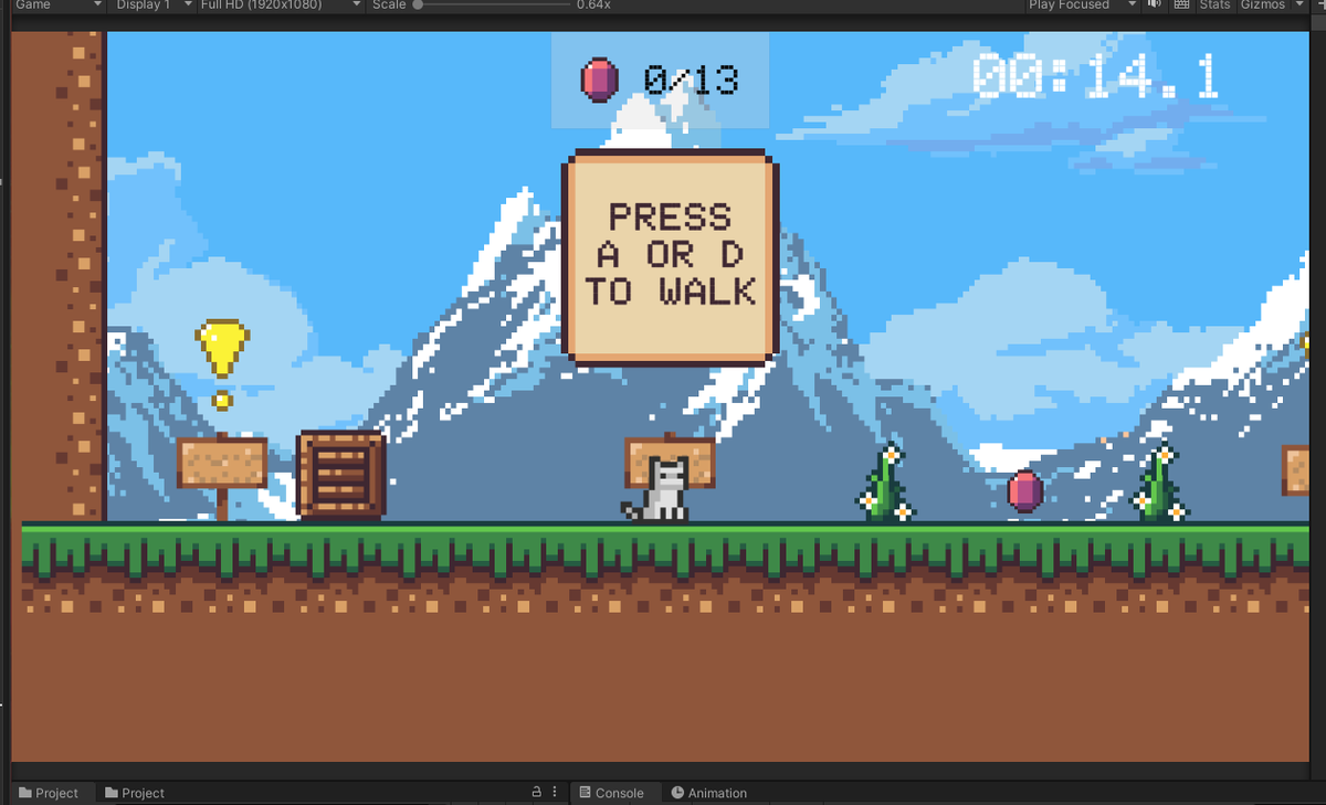 hackerman_xd's tweet image. Old vs New camera lens ortho size. Felt like old one was too close for this kind of game

#gamedev #whitecatgame #pixelart