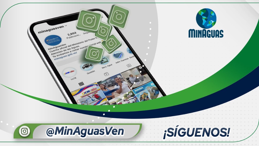 minaguasoficial's tweet photo. 📱📲  También estamos en Instagram, únete a nuestra comunidad y mantente informado sobre la agenda que ejecuta #MinAguasVen para dar respuestas a las necesidades de nuestro pueblo 🇻🇪💧

¡Juntos venceremos! 

@NicolasMaduro
@RMarcoTorres
@_Vpsops https://t.co/bqZsVxmGdf