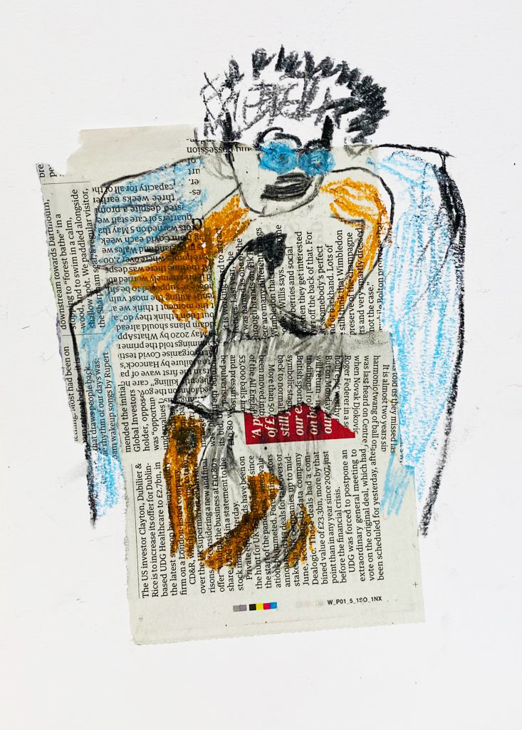 Extra! Extra! Read all about it! Or in this case... draw all over it! Try using yesterday's newspaper as your canvas in your next session. The results are always great fun 🗞