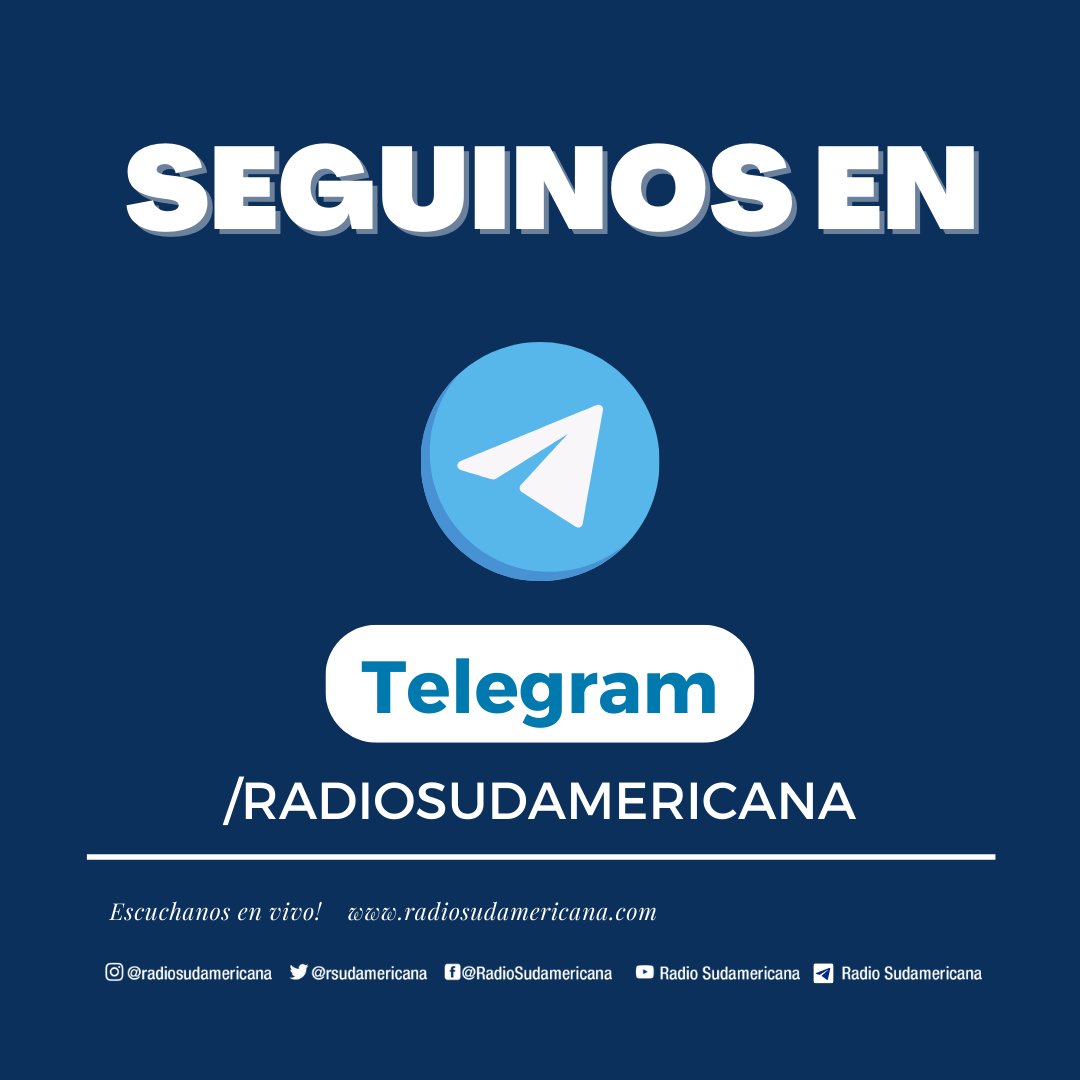 Radio Sudamericana on Twitter "📲 Nuestro canal de TELEGRAM https//t