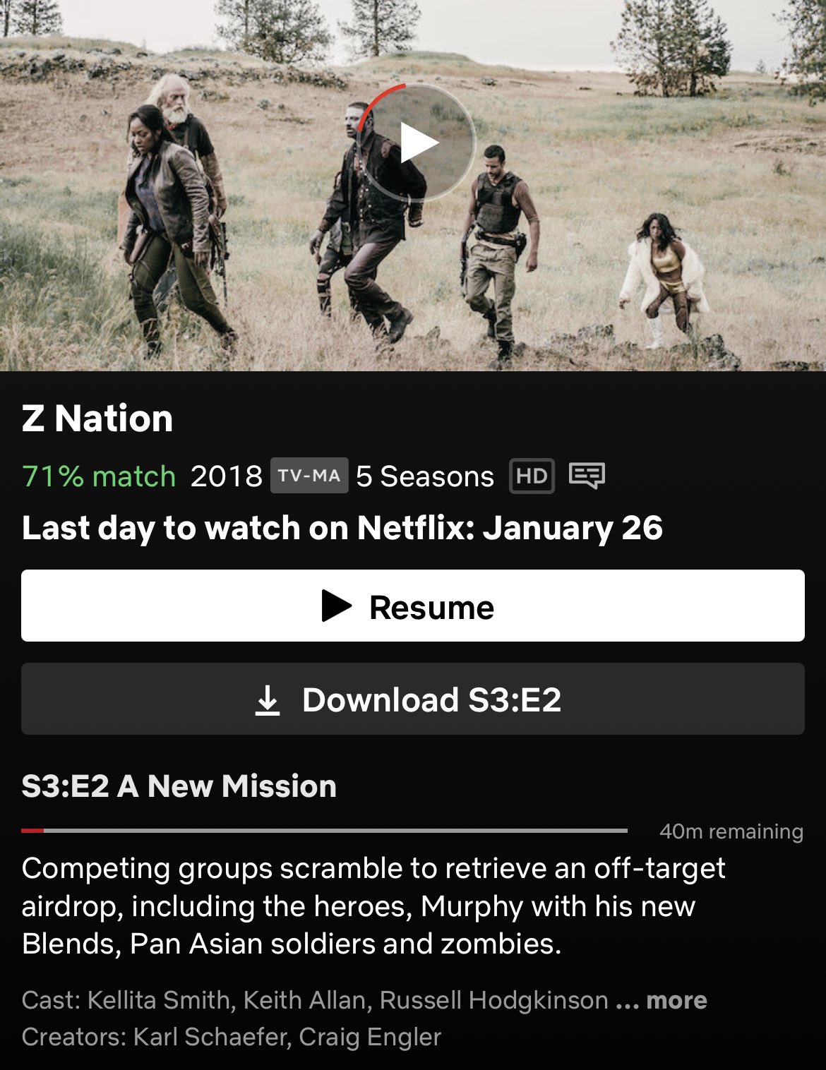 Z nation season clearance 5 netflix release date