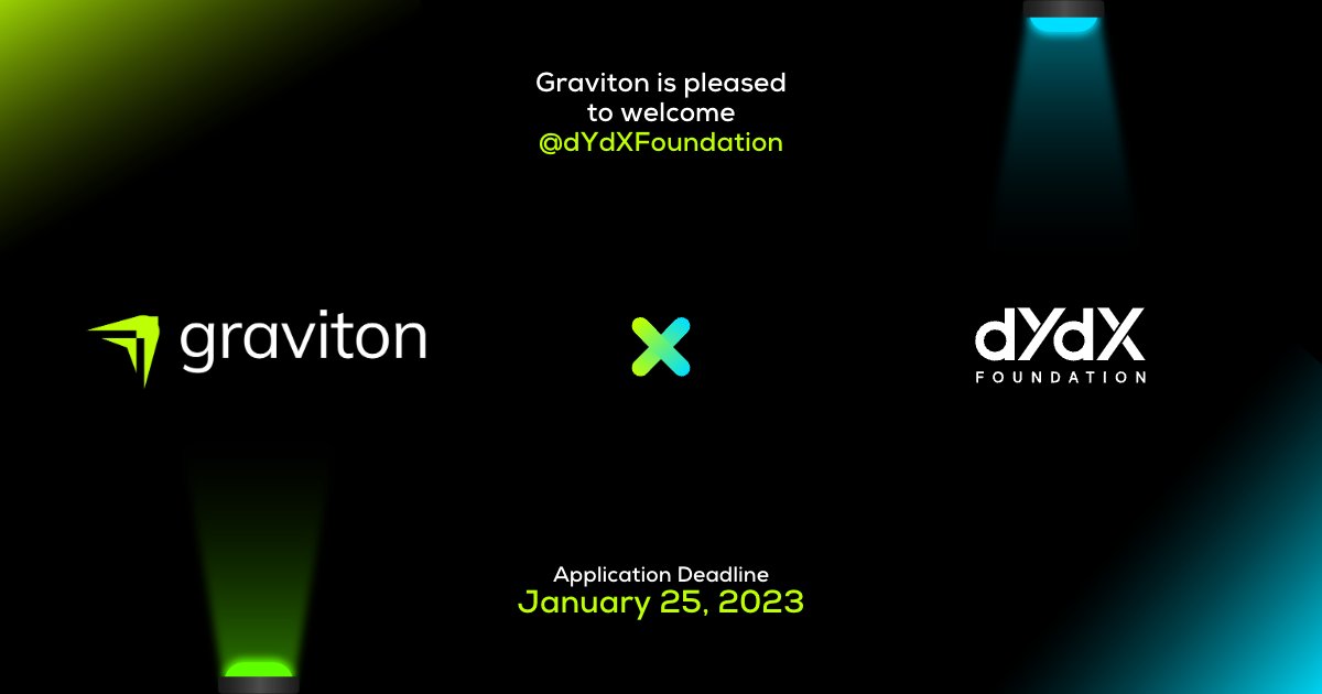 Graviton is thrilled to join forces with <a href="/dYdXFoundation/">dYdX Foundation</a> to drive innovation for Indian founders building on the Cosmos ecosystem. <a href="/dYdX/">dYdX</a> <a href="/dYdXIndia/">dYdX India 🦔</a>