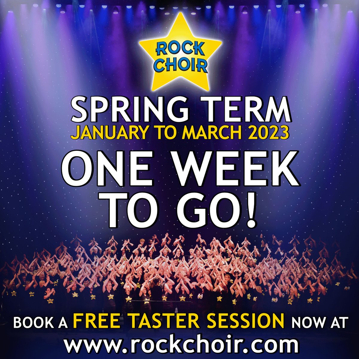 It's just one week to go until our Spring Term begins! ✨

What's everyone most looking forward to with #RockChoir in 2023? 💭

Any of our #Rockies celebrating a milestone? 🤩

⭐️ rockchoir.com ⭐️