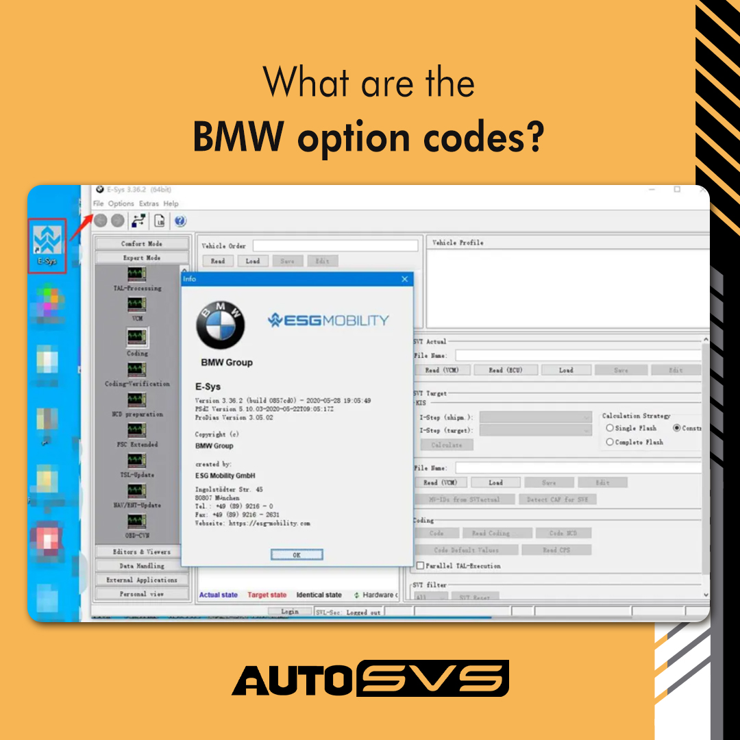 Autosvs_tech's tweet image. Are you familiar with BMW Option Codes? If not yet, you can see the full list of BMW VO FA provided by the AutoSVS Team.
Find out here: autosvs.com/bmw-ista-syste…
Apply for a BMW ISTA license through: bit.ly/3OGh2PY
#carprogramming #BMWVOFA #codes #system #BMWoptioncodes