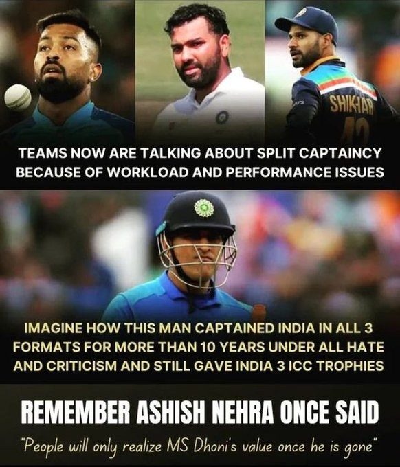AsvaniPathak's tweet photo. #MSDhoni𓃵 : Once in a generation cricketer https://t.co/3IO0bDmI4f