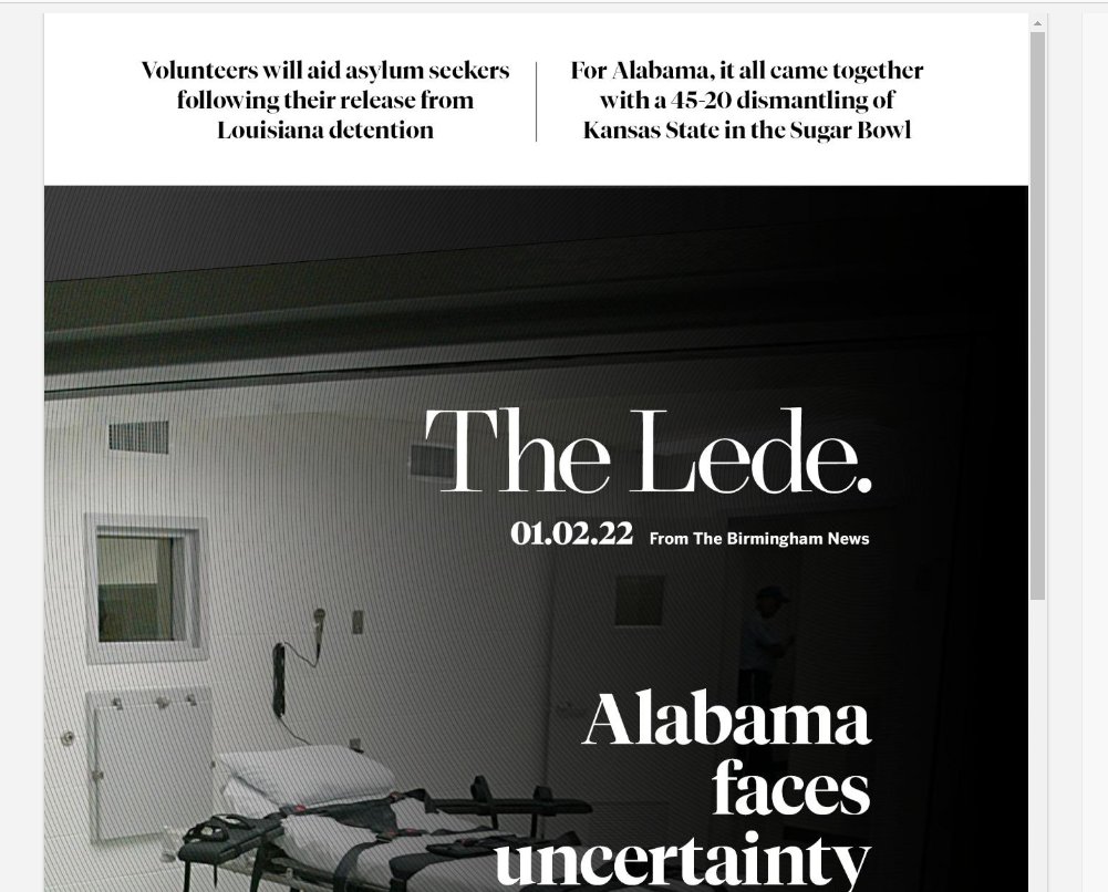 The Birmingham News did not get hte memo...