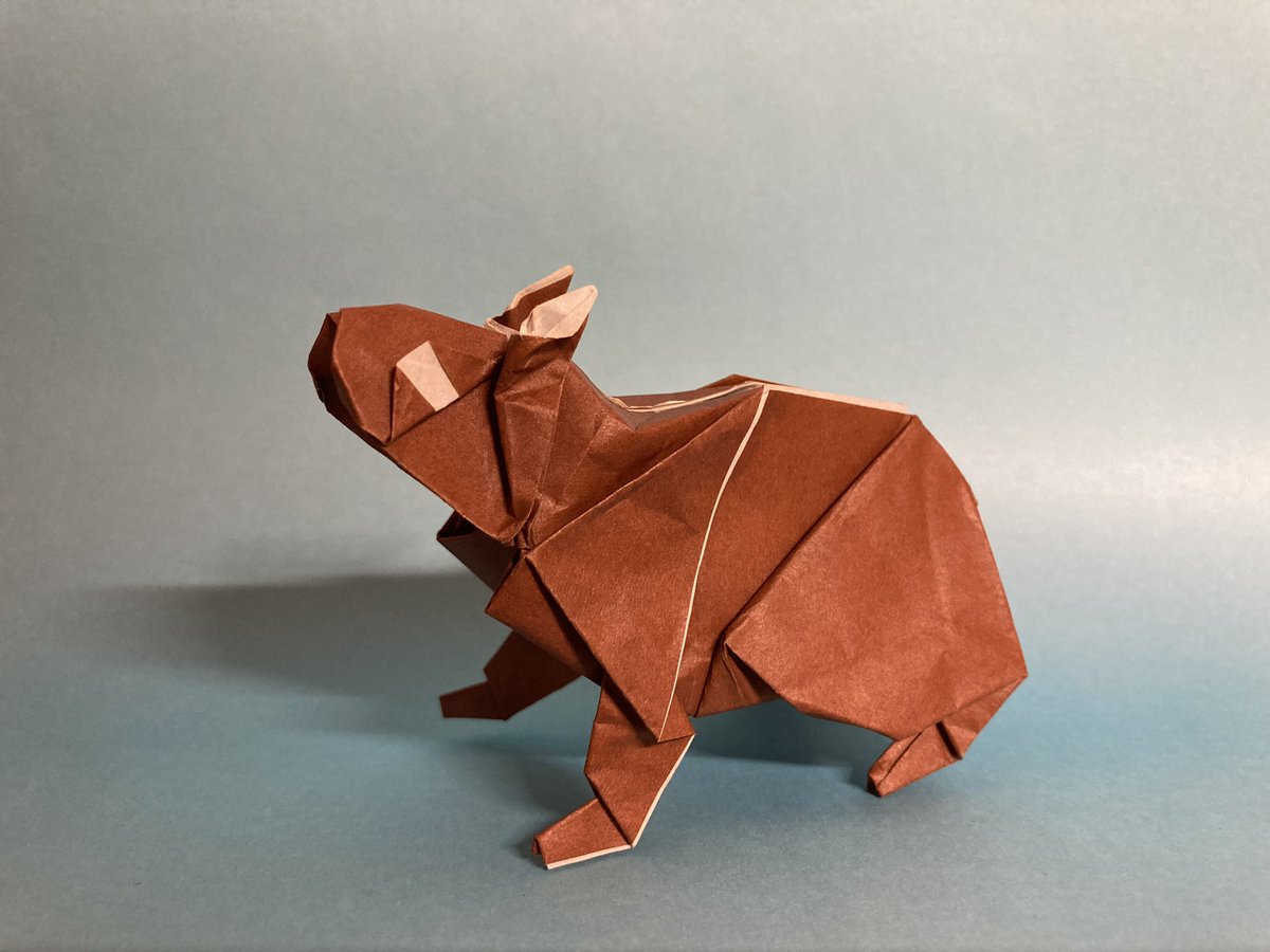 g_origami's tweet photo. アマミノクロウサギ
不切正方形1枚
2023創作 キノシタゴウ
Amami rabbit
Uncut Square
2023 Created
by Go Kinoshita
#折り紙 #折紙 #おりがみ #オリガミ
#origami #papiroflexia #оригами
#摺紙 #折纸 #종이접기
#キノシタゴウ #GoKinoshita
#アマミノクロウサギ #amamirabbit https://t.co/LP2oJXWWad
