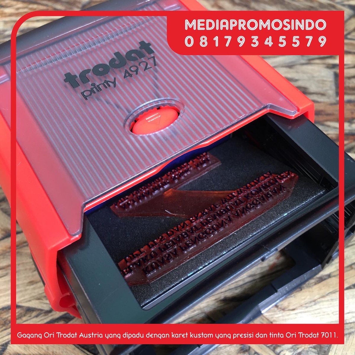 m_promosindo2's tweet image. Trodat Printy Dater 4927 Original Austria

Stempel kustom berukuran maksimal 59x39mm 1 warna memakai tinta asli Trodat 7011 hanya Rp. 235.000 di Media Promosindo.

bit.ly/3EDKcfz

#trodatprinty4927 
#stempel
#trodat
#stempeltrodat
#trodatprinty
#replika