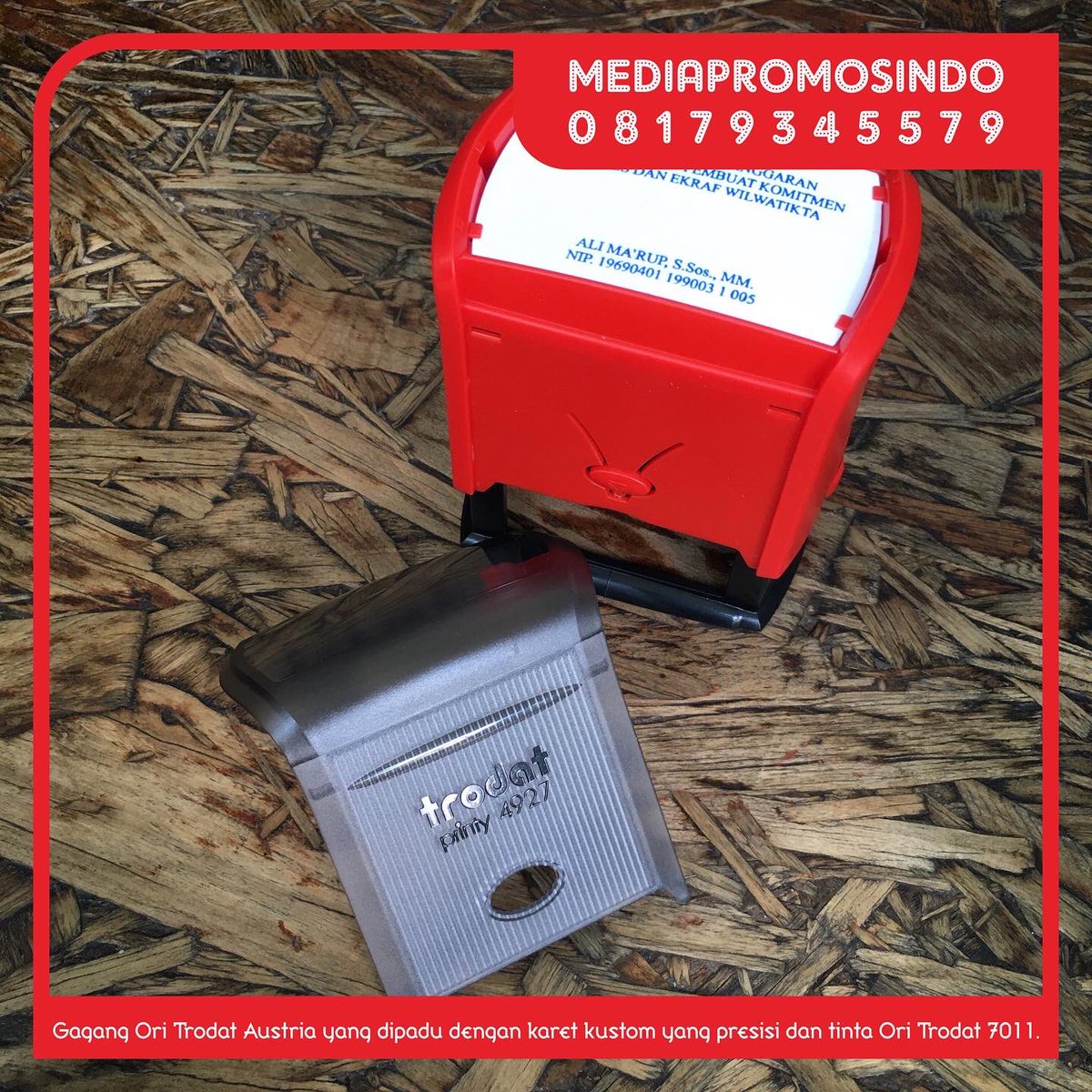 m_promosindo2's tweet image. Trodat Printy Dater 4927 Original Austria

Stempel kustom berukuran maksimal 59x39mm 1 warna memakai tinta asli Trodat 7011 hanya Rp. 235.000 di Media Promosindo.

bit.ly/3EDKcfz

#trodatprinty4927 
#stempel
#trodat
#stempeltrodat
#trodatprinty
#replika