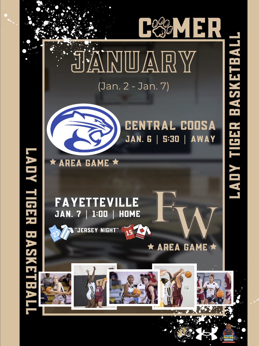 ComerWBB's tweet photo. Good morning Tiger Nation. Help us get 2023 rolling in the right direction. We have two BIG area games this week and we need your support to bring home two wins. Make plans, come out, be loud! 🐅🏀 #StandardsOverFeelings 

@BBCMHS @ComerCheer @Coach_MHale https://t.co/bMixQY9t3S