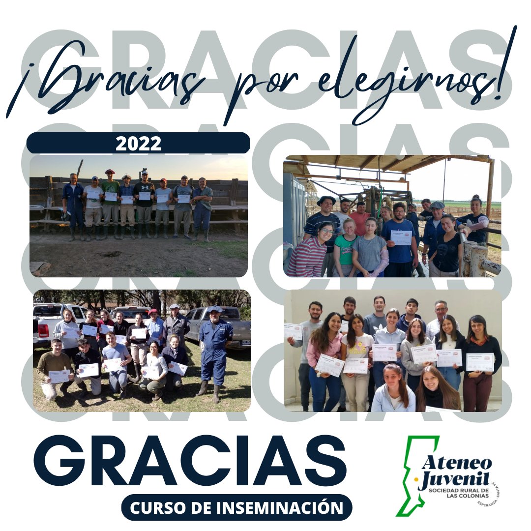 Gracias a todas las ediciones del #CursodeInseminación por elegirnos!