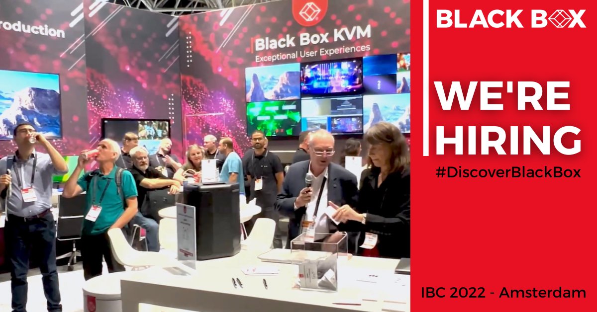 At #IBC2022, we got to dazzle with our demo setups, provide feedback on our innovations, and feature daily prize drawings. #DiscoverBlackBox and all that we have to offer if you think you can do the same. We're #hiring – apply here: blackbox.com/careers