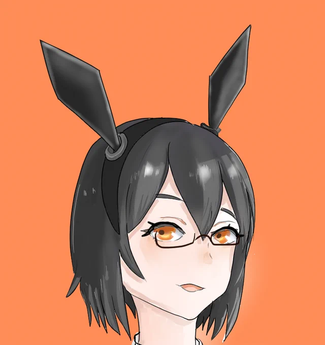 バニーうちのこ今年もよろしくー色塗りがんばろ 