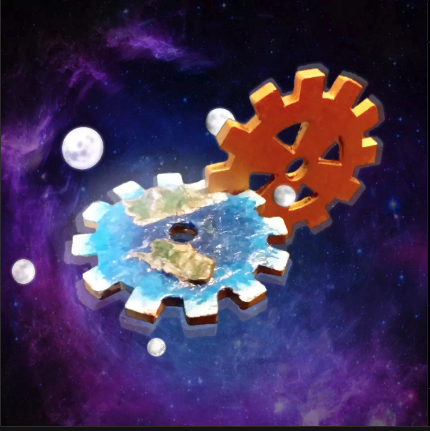 The cogs of zahndomhan are mysterious metal clockwork gears taken by the goddess sixir from a different reality and made a realm in material space

Find out more in the tales of the cog audio drama podcast...