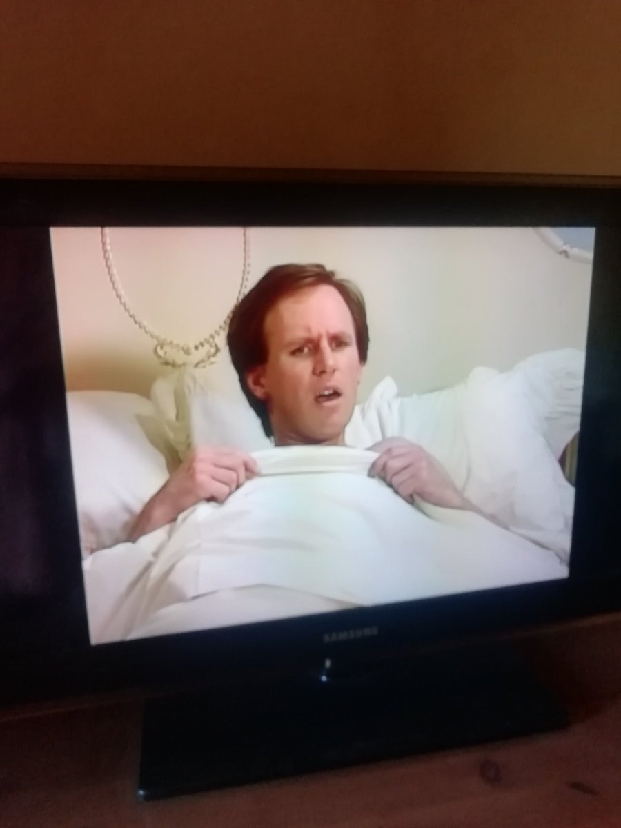 Peter Davison is in an episode of Tales of the Unexpected on Sky Arts right now! It's really funny! @georgiaEtennant
