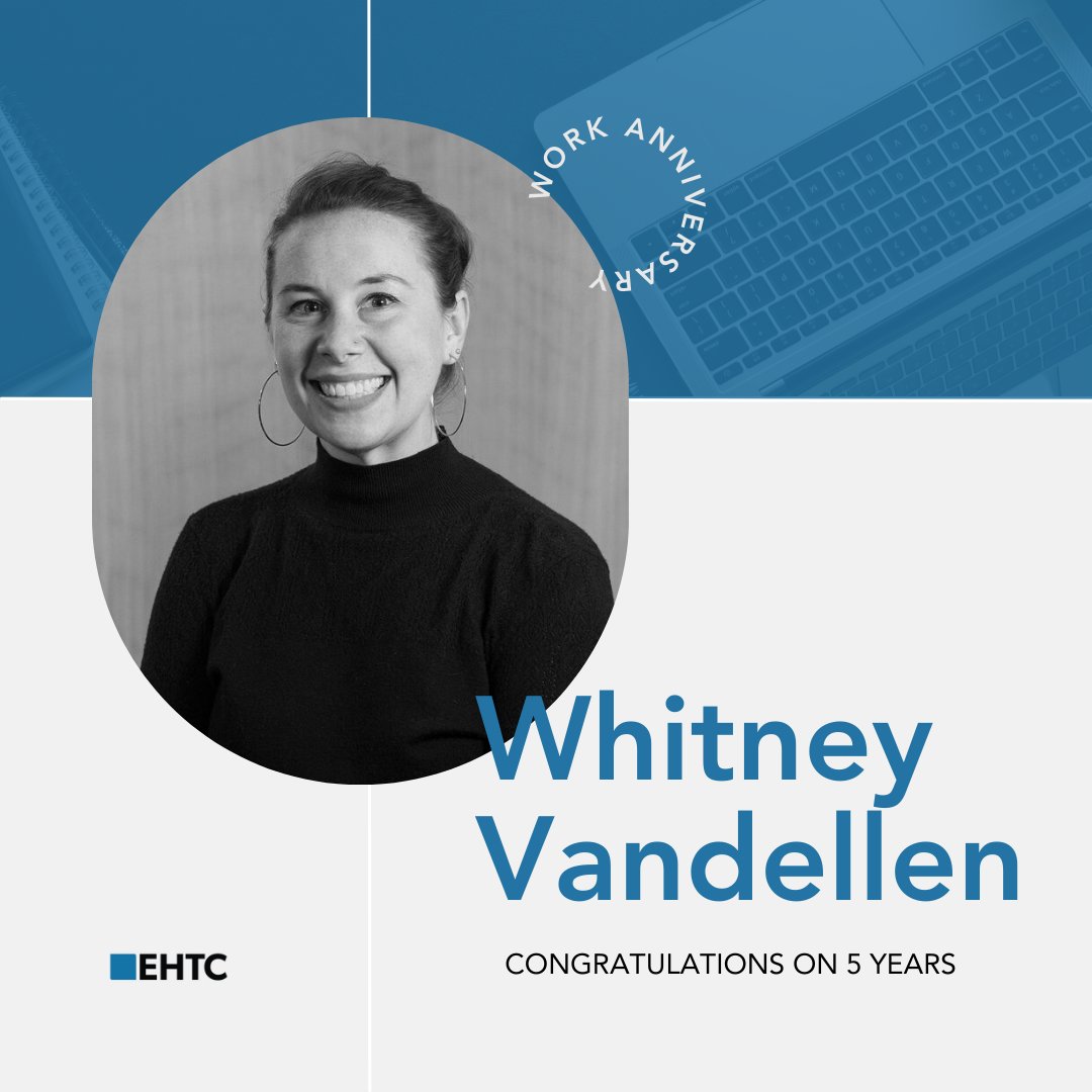 Congratulations are in order f Whitney Vandellen, who is celebrating five years at EHTC today! 

Whitney is an Executive Assistant to the Partners, assisting with their day-to-day operations and schedules. In addition, Whitney acts as backup Processor for client deliverables.