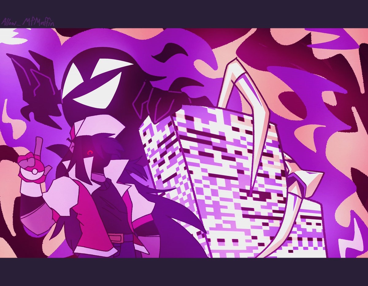 maximayhem_'s tweet image. The first actual full art for 2023, Huh. 

#missingno #strangledred #fnflullaby #pokepasta