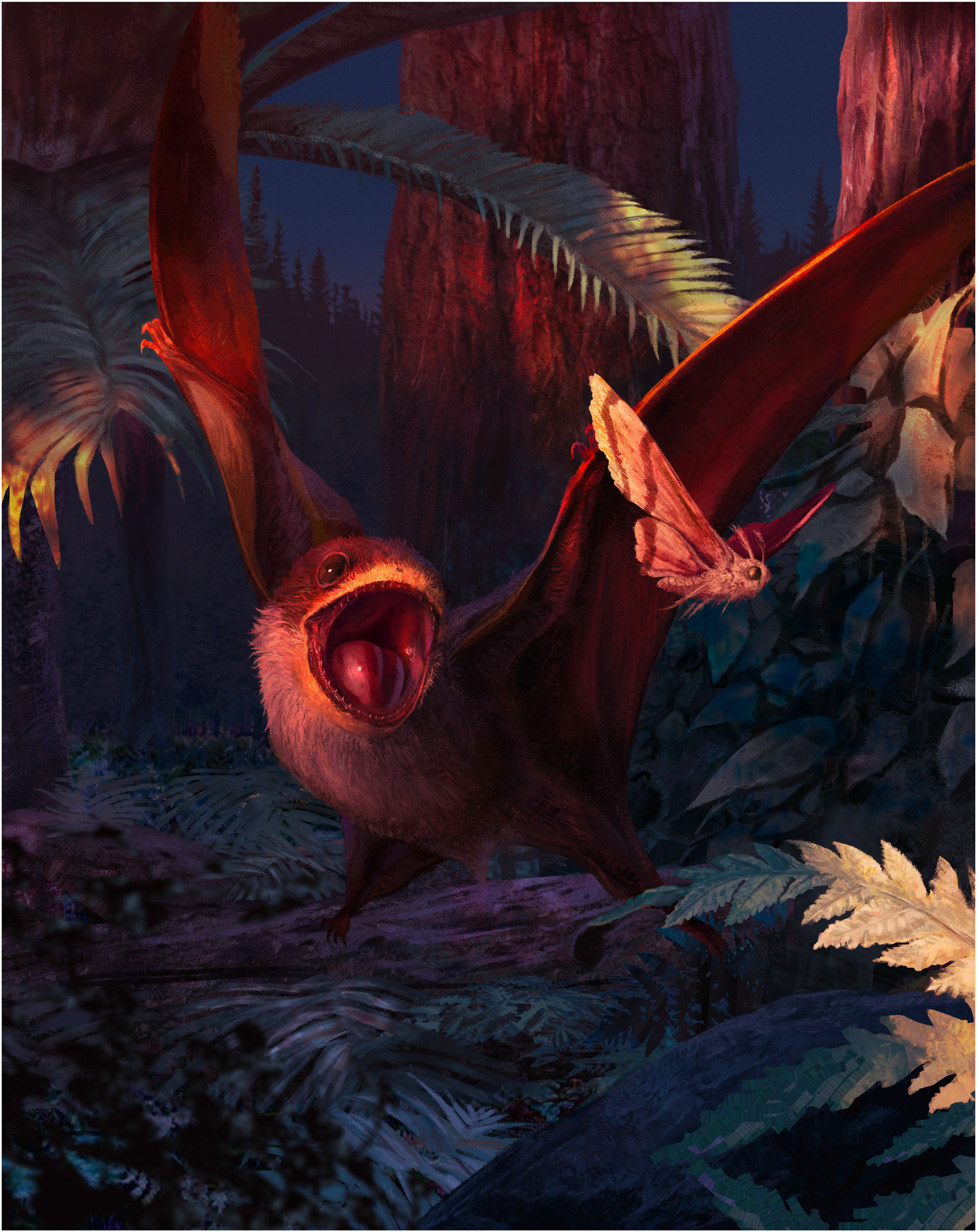 Sorry for spamming weird pterosaurs, but heres Anurognathus, a