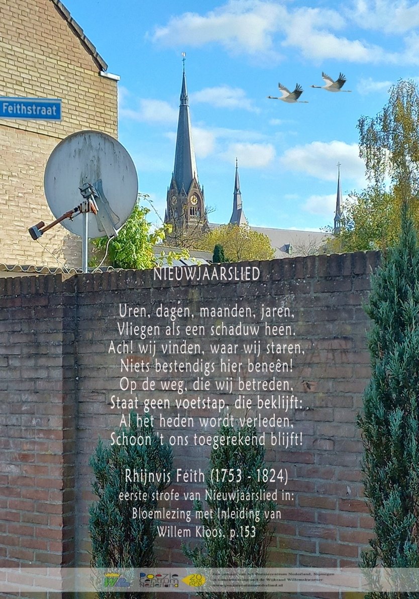 Nieuwjaarslied, Feithstraat Willemskwartier #nijmegen. Feith was een dichter en schrijft hier over onze toekomst. Straten in #willemskwartier zijn naar dichters genoemd
youtu.be/6AVFExnCaLw