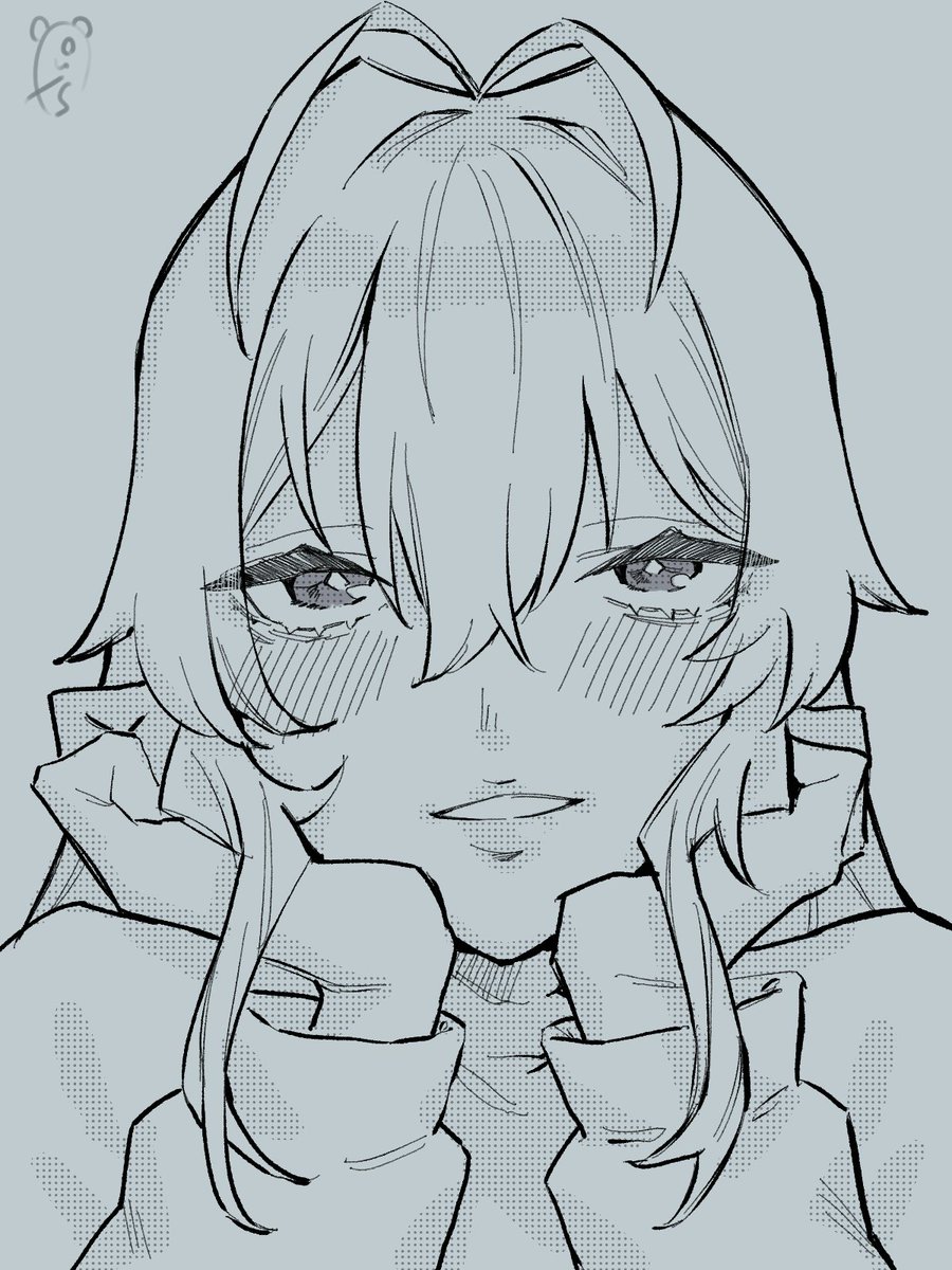 原稿練習にマキちゃんをかきかき 