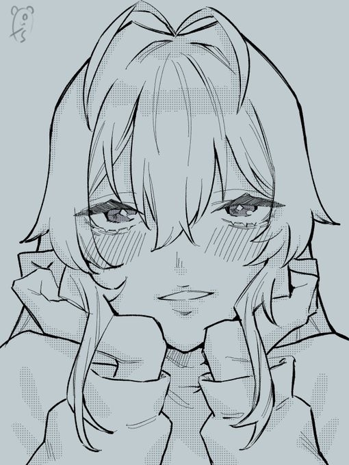 原稿練習にマキちゃんをかきかき 