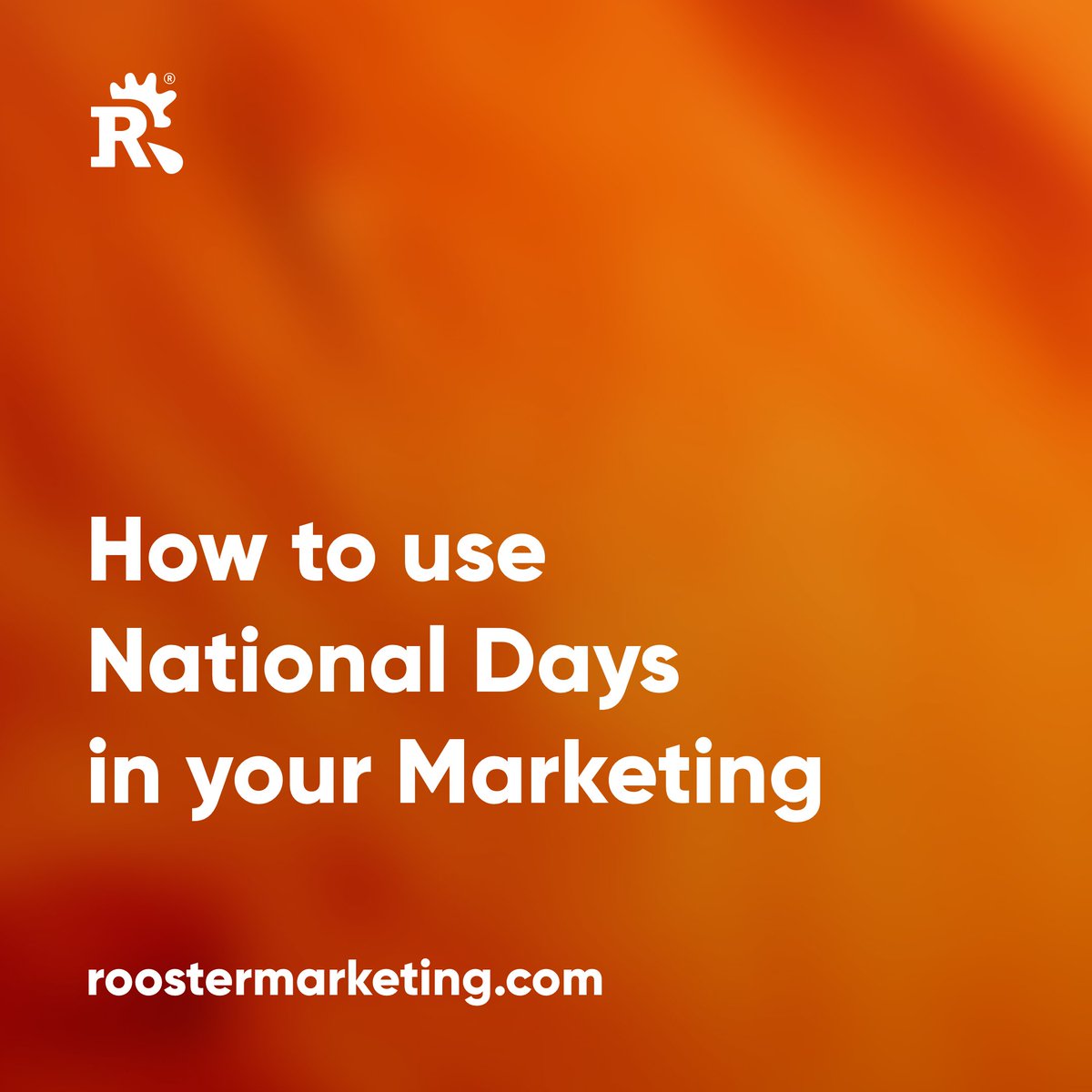 Roostermktg's tweet photo. National days are a useful marketing tool allowing you to reach new users whilst showing your existing users your business' core values. Find out how we can help you implement them here: https://t.co/GAEopqnGVl
#roostermarketing #insights #emailmarketing https://t.co/MNbOKBKL1m