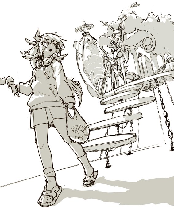 skebイラストの全体イメージが固まってきた👀
stabbynessさん家のOCちゃんたち。毎回横長で描いていたけど収まりが悪かったので今回は縦長。 