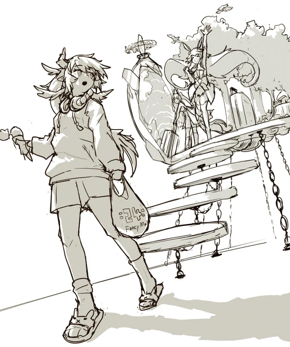 skebイラストの全体イメージが固まってきた👀
stabbynessさん家のOCちゃんたち。毎回横長で描いていたけど収まりが悪かったので今回は縦長。 