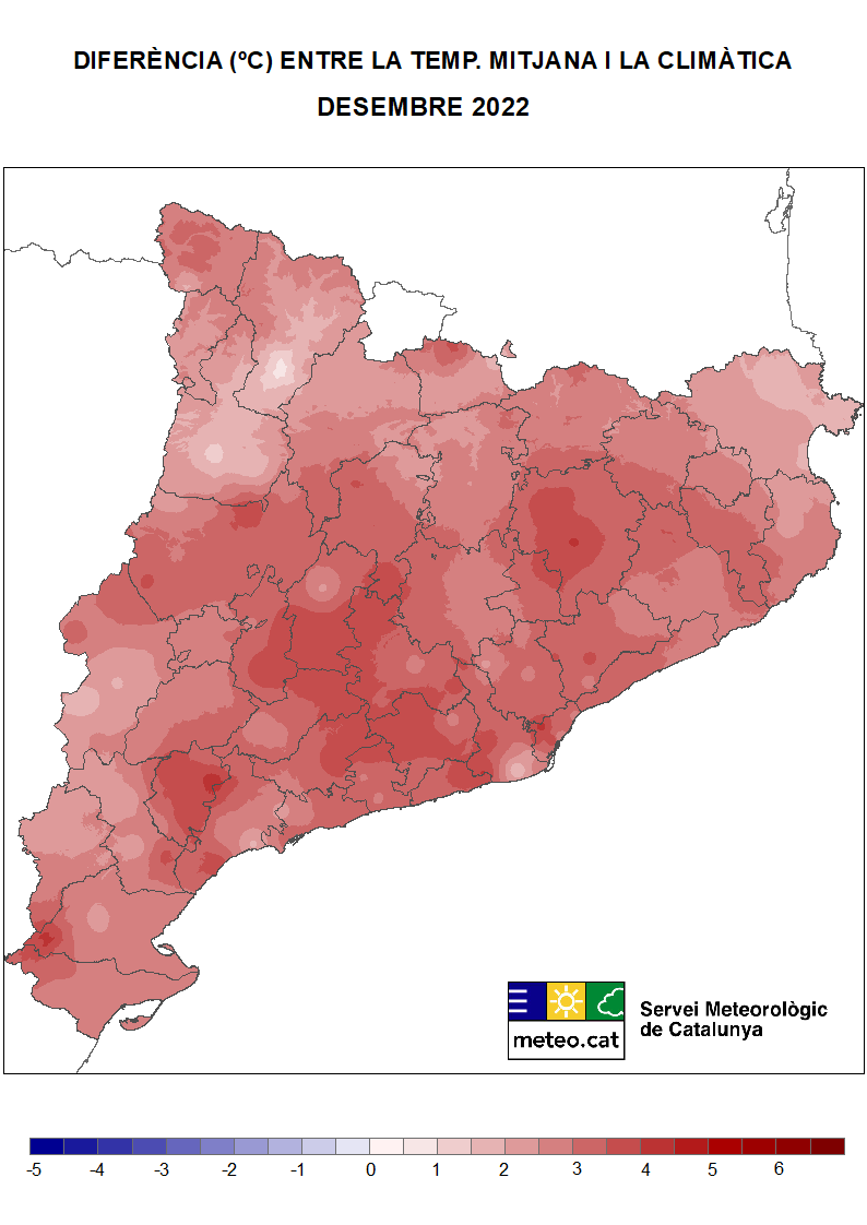 meteocat's tweet photo. 📰 Nota de premsa: Un dels desembres més càlids de les últimes dècades a Catalunya.
Més informació a: https://t.co/OmnVUbyozS https://t.co/rAA8P2i5e3