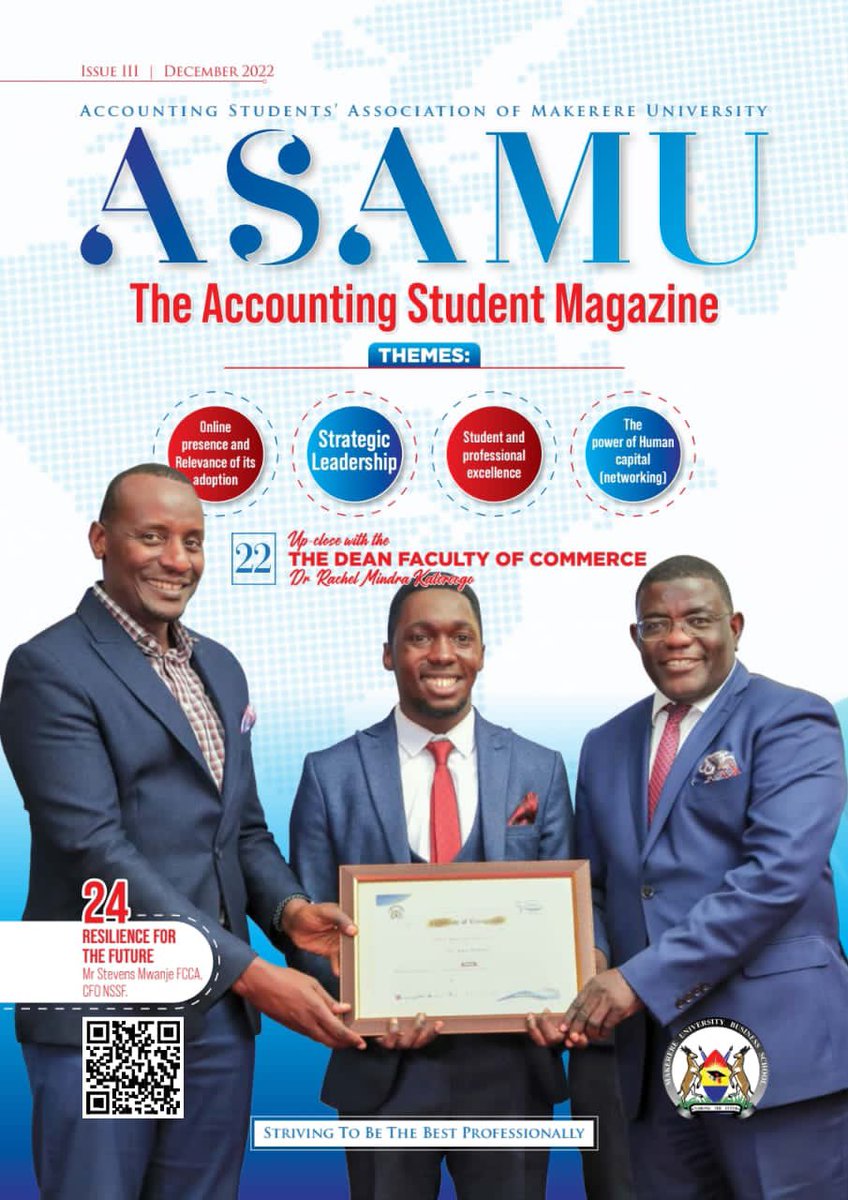 timothymusamali's tweet photo. ASAMU( Accounting Students Association of Makerere University) welcomes you to the new year(2023)

Their gift to you is a digital copy of The Annual ASAMU magazine🤩 accessible via; https://t.co/TfUIXb9pWG https://t.co/kcN2SaNYKz