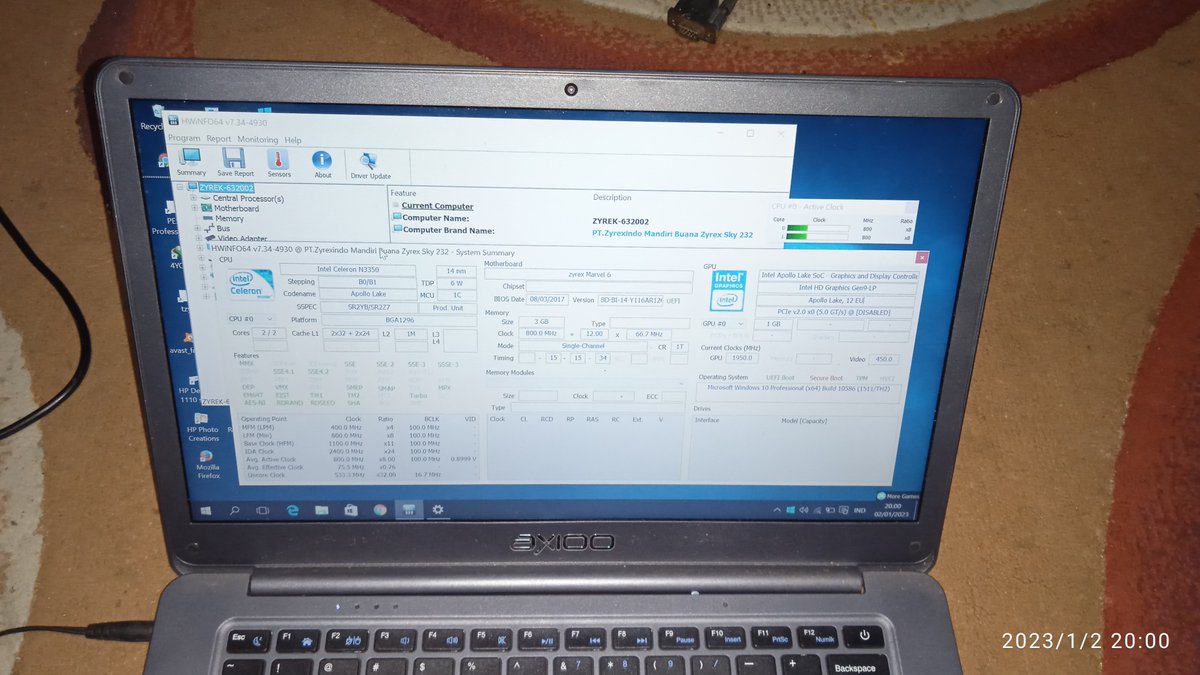 masdep2's tweet image. Motherboard Notebook ZYREX SKY 232
Intel Celeron N3350 1.1GHz [Apollo Lake]/DDR3 3GB/MMC 32GB [Windows 10 Pro 64Bit]
*) kompatibel AXIOO MyBook 14/P401
🌐 masdep.id
#Motherboard #zyrexindonesia #axiooindonesia #komputerbekasjakarta