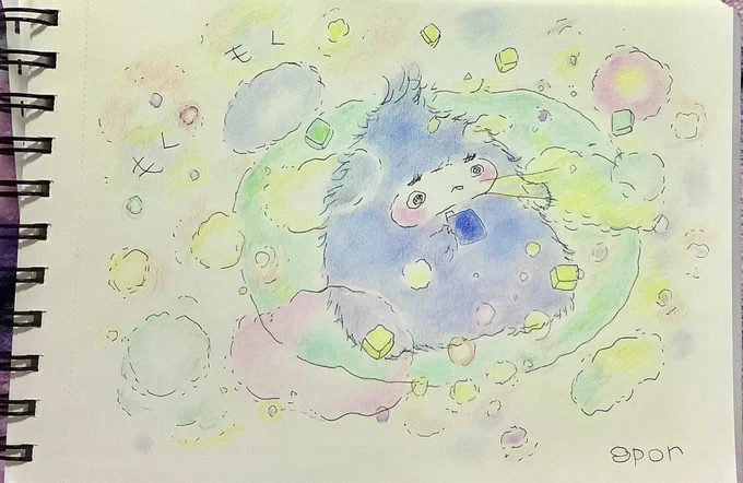 もく もく#イラスト 