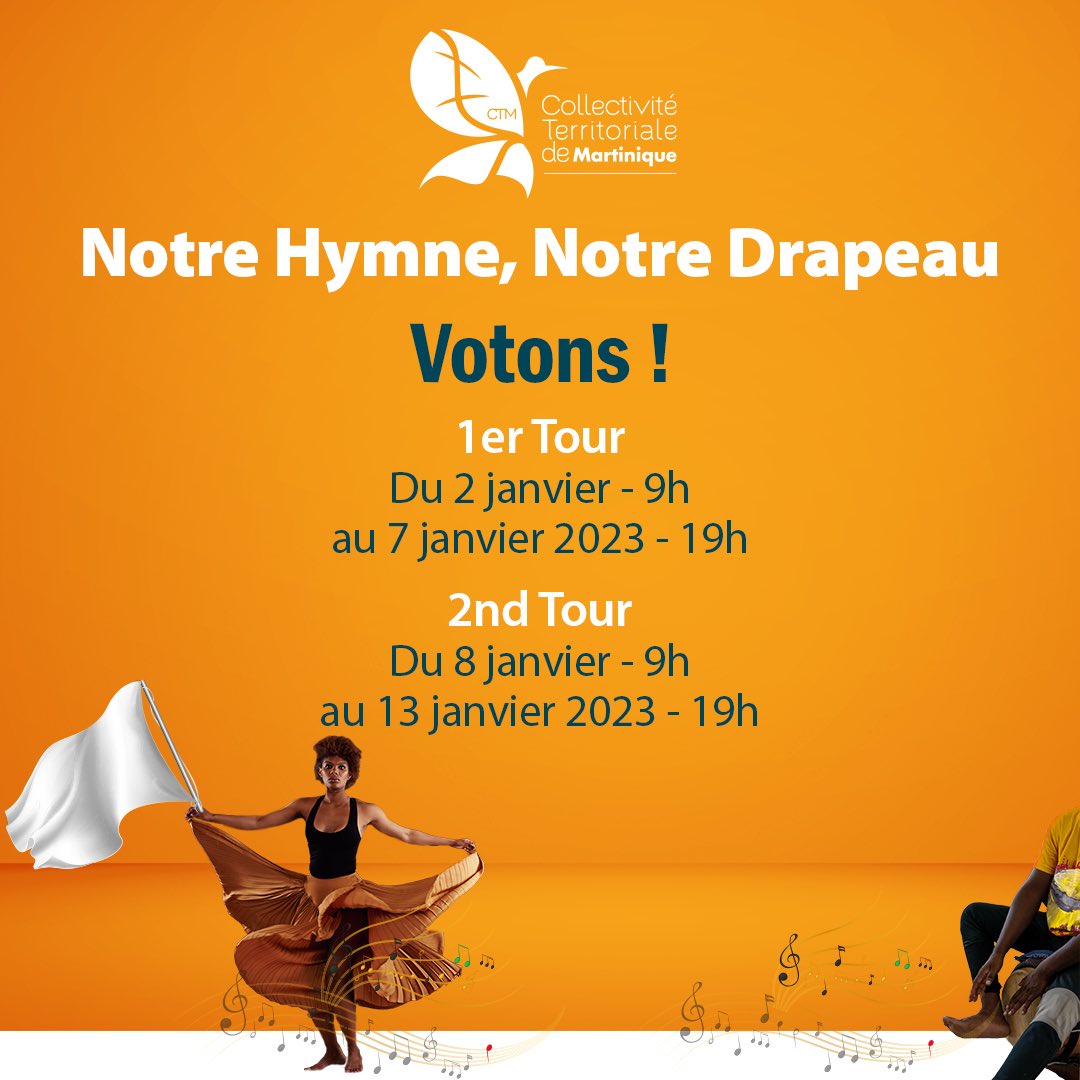 CTM_Martinique's tweet photo. 𝐇𝐲𝐦𝐧𝐞 𝐞𝐭 𝐝𝐫𝐚𝐩𝐞𝐚𝐮 𝐝𝐞 𝐥𝐚 𝐌𝐚𝐫𝐭𝐢𝐧𝐢𝐪𝐮𝐞 :

𝟏𝟗 𝐝𝐫𝐚𝐩𝐞𝐚𝐮𝐱 𝐞𝐭 𝟒 𝐡𝐲𝐦𝐧𝐞𝐬 ! 𝐋𝐞𝐬 𝐯𝐨𝐭𝐞𝐬 𝐬𝐨𝐧𝐭 𝐨𝐮𝐯𝐞𝐫𝐭𝐬 : https://t.co/Q0xDFJQelF https://t.co/TjJksjkSyl