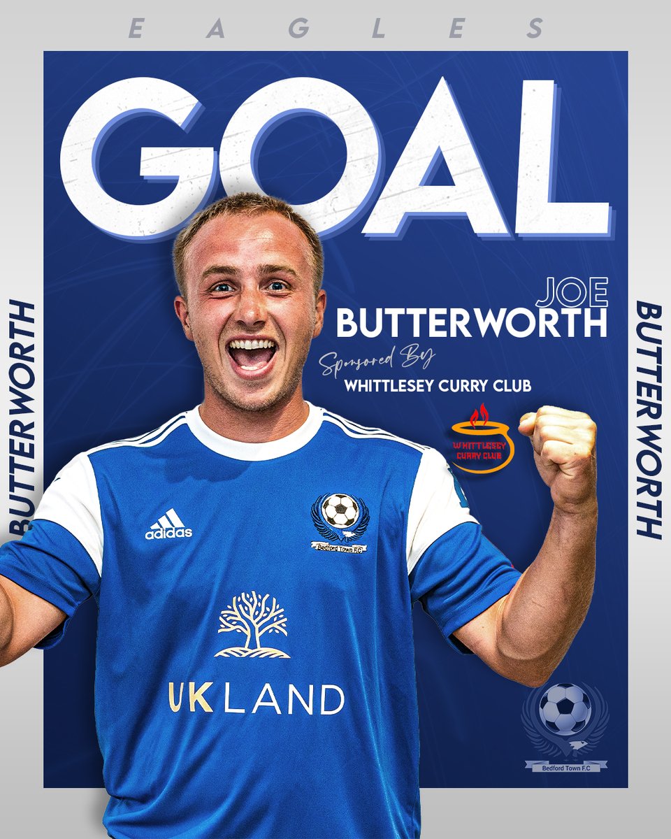 GOAL: Royston Town 1-1 BEDFORD TOWN - Joe Butterworth (41')