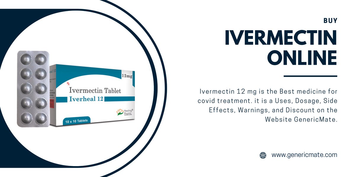 Generic_Mate's tweet image. 👉#Ivermectin 💊
👉#COVID19 💉
👉#Covid 🗣️
👉#coronavirus 🦠
👉#chinacovid 
👉#USA 

Buy ivermectin , Ziverdo Kit, and Hcqs available here.

Use Code "GM20" For 🎁Get 20% Off  

Order Now: genericmate.com/product/buy-iv…