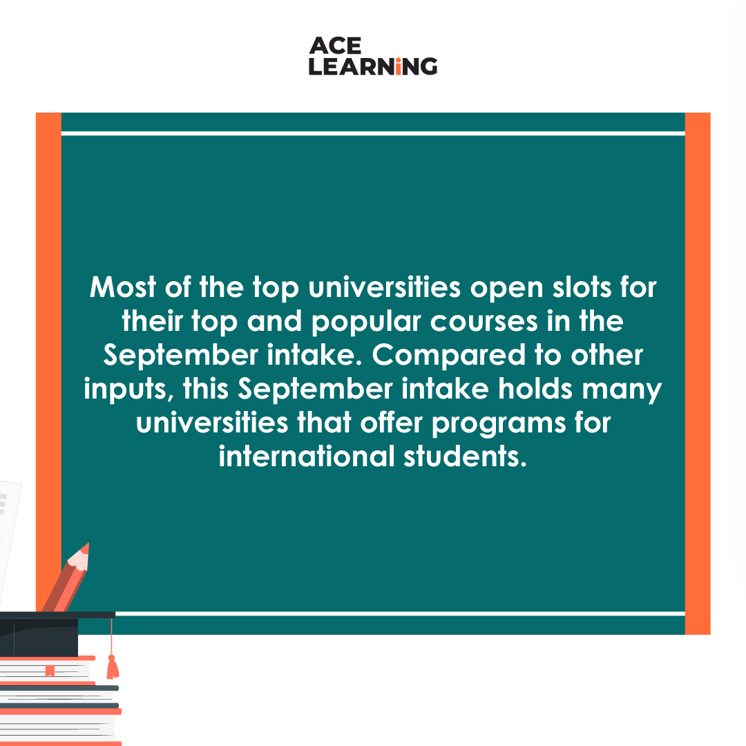 TheAceLearning's tweet image. If you want to apply for September 2023 intakes, you should start the preparation of the application process by December 2022 or January 2023. You must check the intake and deadlines of the university.
#AceLearning #CanadaImmigration #Canadianlaws #CanadaImmigrationlaw