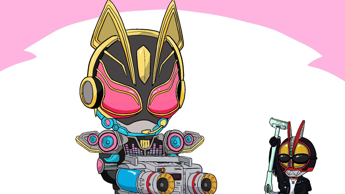 「ナーゴ「何コレ?」    #仮面ライダーギーツ 」|残汁のイラスト