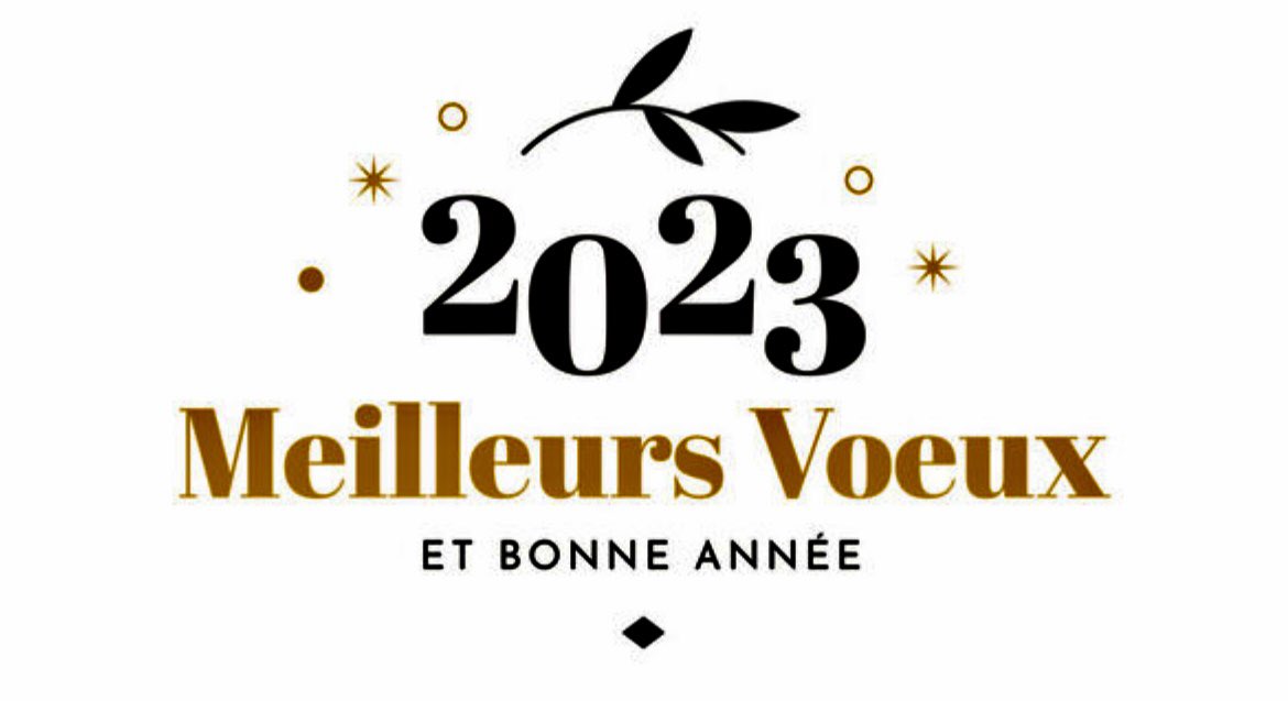 Bonne et heureuse année 2023
❤️❤️❤️

Que celle-ci soit pleine de joie et de moments inoubliables, et surtout, qu'elle vous apporte la santé. 

Oublions très vite 2022 et que 2023 marque un nouveau départ !  #HappyNewYear #HAPPYNEWYEAR2023 #NouvelAn2023 #NouvelAn #Annee2023