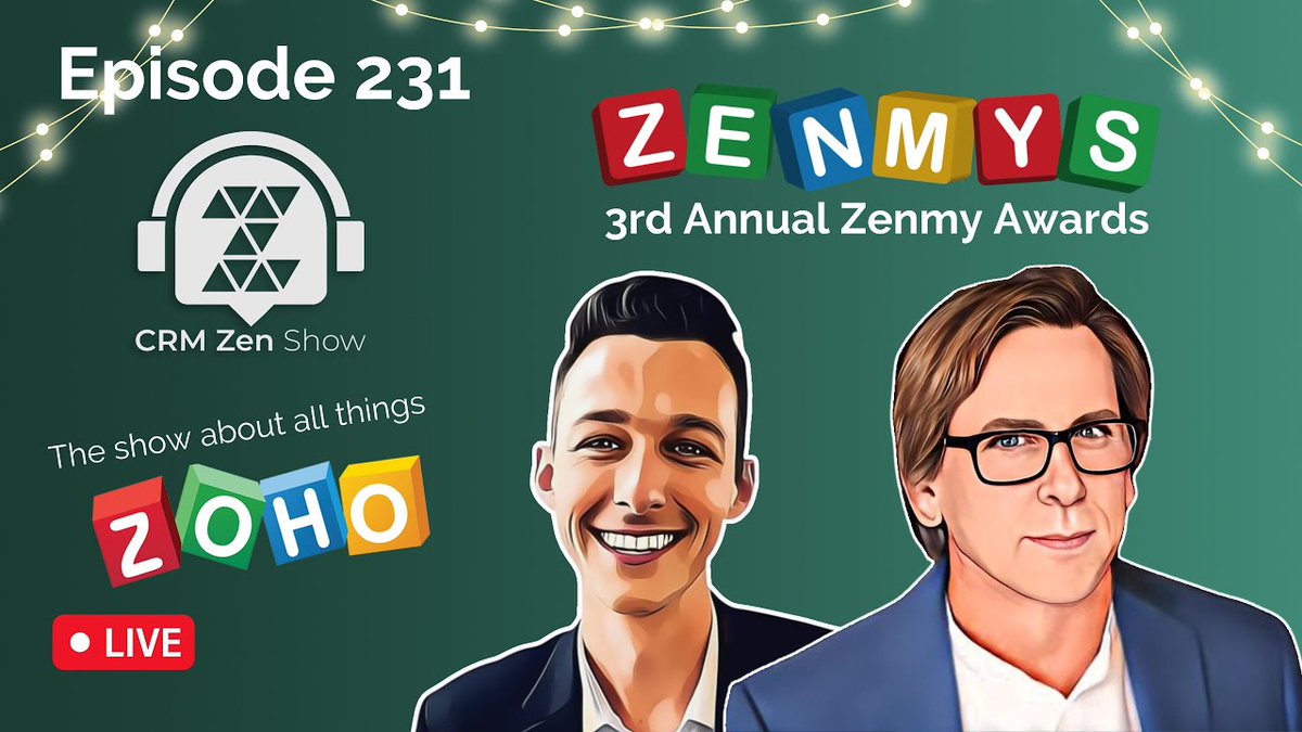 Roll in the new year with the Third Annual Zenmys! Watch to find out what apps took home the trophies and a recap of 2022. 

#CRMZenShow #HappyNewYear #2023 #Zoho

🎬 youtube.com/watch?v=TkKaMC…