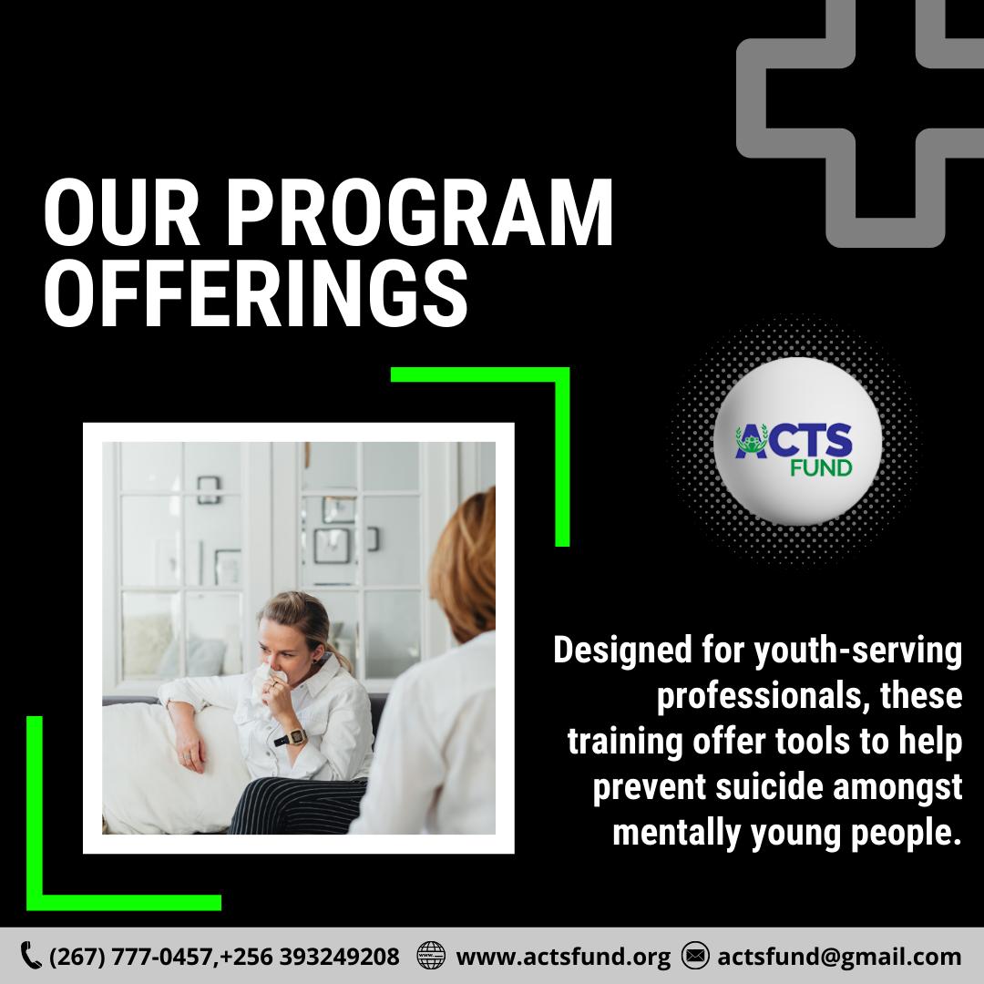 Acts_Fund's tweet photo. #ActsFund is here to help people whose lives have been affected by suicide. With our #training program, you can learn how to recognize the signs of someone who is struggling with mental health issues and offer them #support before they get to a point where they feel hopeless. https://t.co/QOWiQmubhz