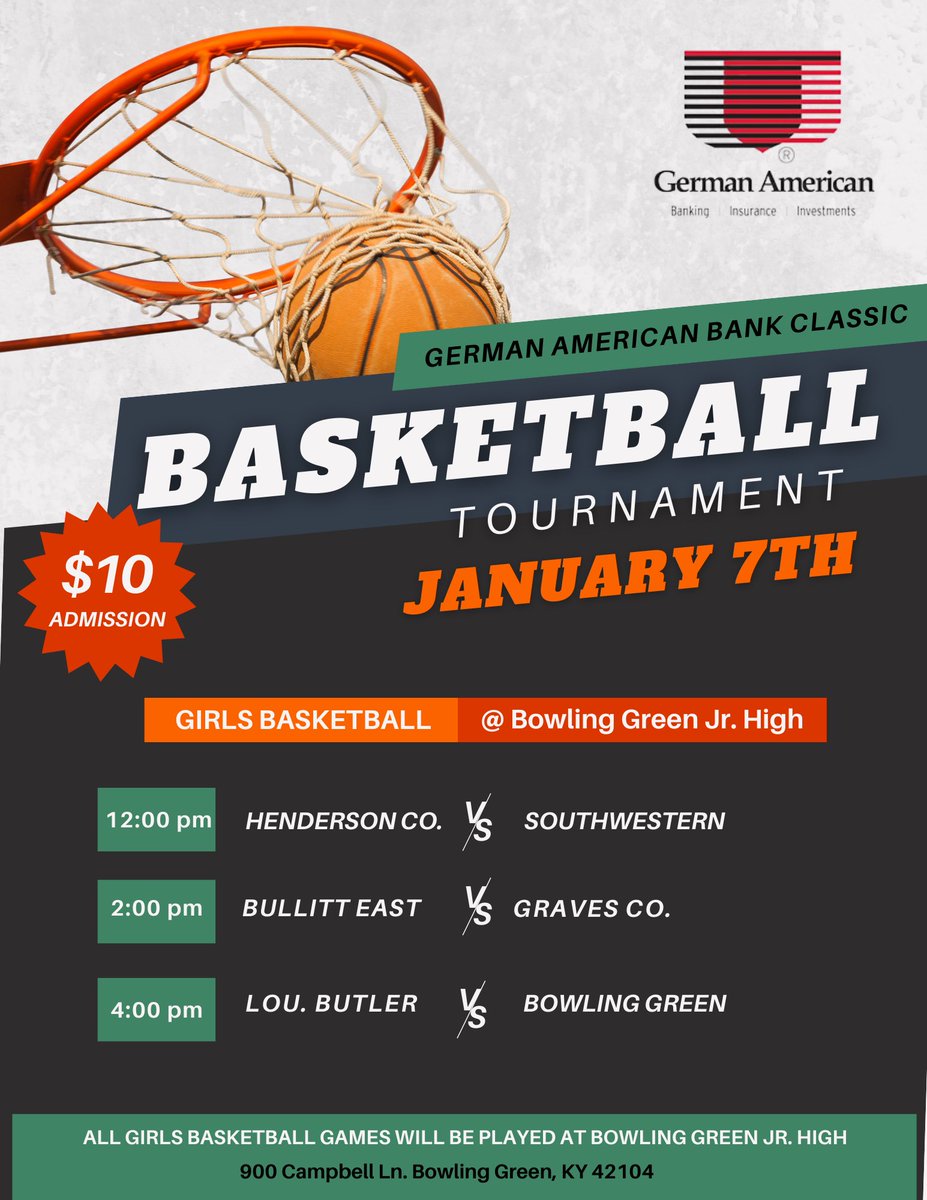 We are excited to host this event Saturday! Special thanks to @_GermanAmerican for their partnership! @LadyChargersBE @SWLadyWarriors @ColsAthletics @BearettesButler @LyndonDunning4