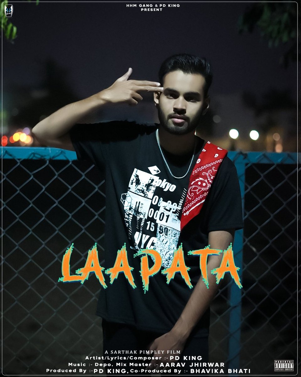 rapperpdking's tweet photo. 🏃🏻♂️Out Soon🏃🏻♂️
Song : LAAPATA
Artist : @rapperpdking
Visuals by : @iamsarthak09
Poster : @Gowin96318274
Produced by : @rapperpdking
Co-Produced by : @bhati_bhavika
HHM-GANG present "LAAPATA" 6th Track.
#dope #laapata #hhmgang #youtube #newsong #rapperpdking #pdking @Twitter https://t.co/c9s47FCbDI