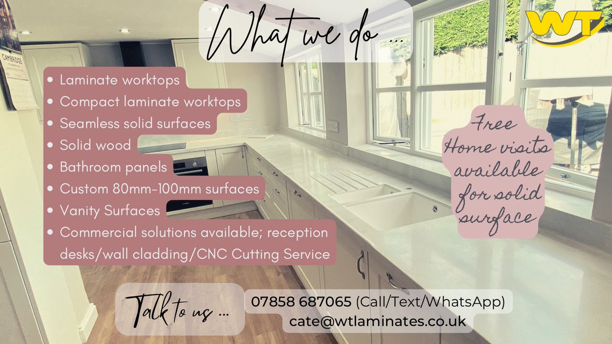 We’re back open from 8am on Tuesday 3rd January 2023
#kitchendesign #laminate #solidsurface #landlords #propertyinvestment #solidsurface