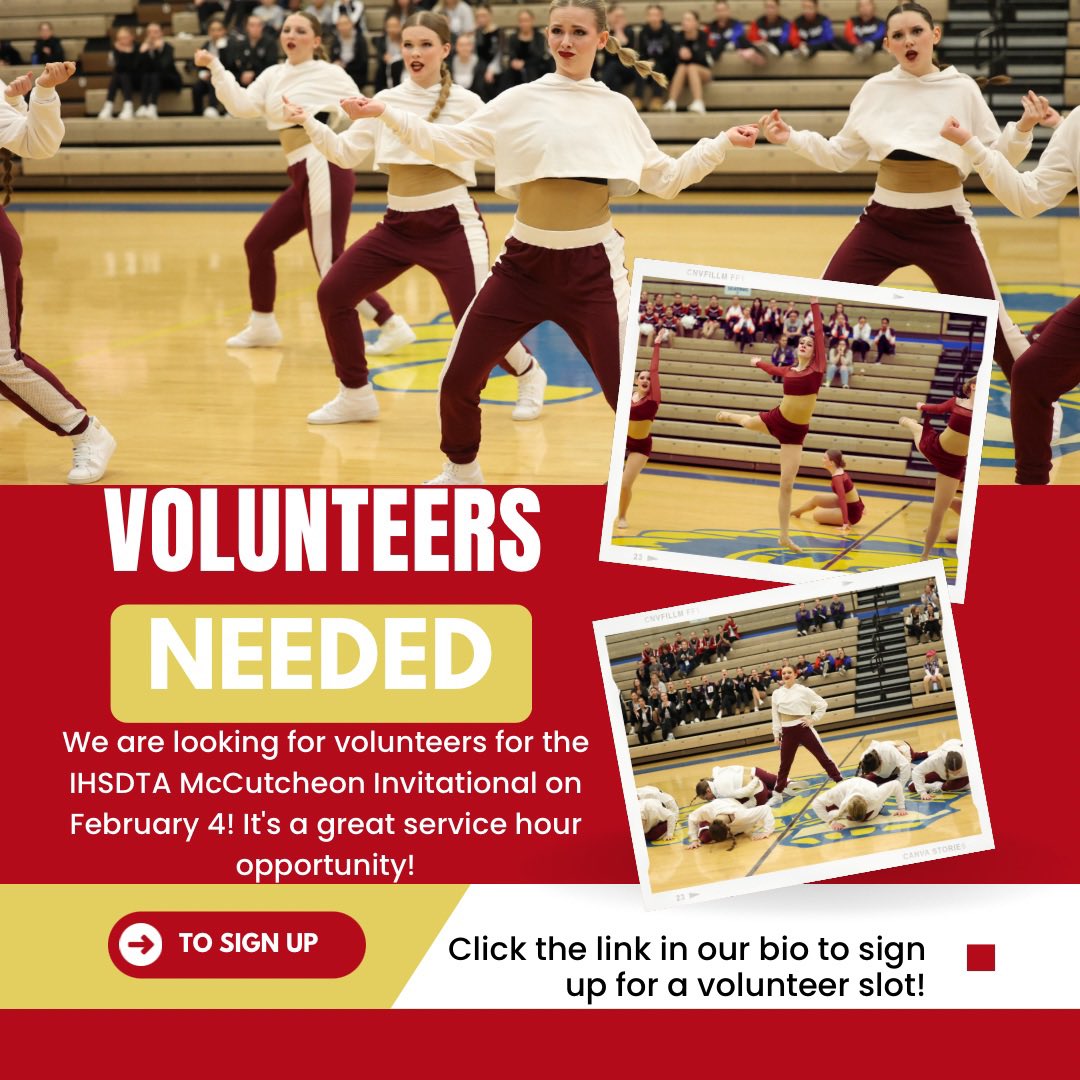 MavsDance's tweet photo. CALLING ALL MAVS!!! WE NEED YOU! We are looking for volunteers for our McCutcheon Invitational on Saturday, February 4. This is a great opportunity for service hours! Click the link in our bio to sign up! https://t.co/E0Z4W9IOsg